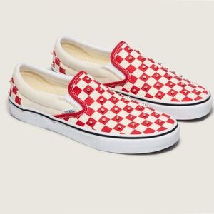 NIB VANS Classic Slip-On Checkerboard Shoe Womens Size 8
